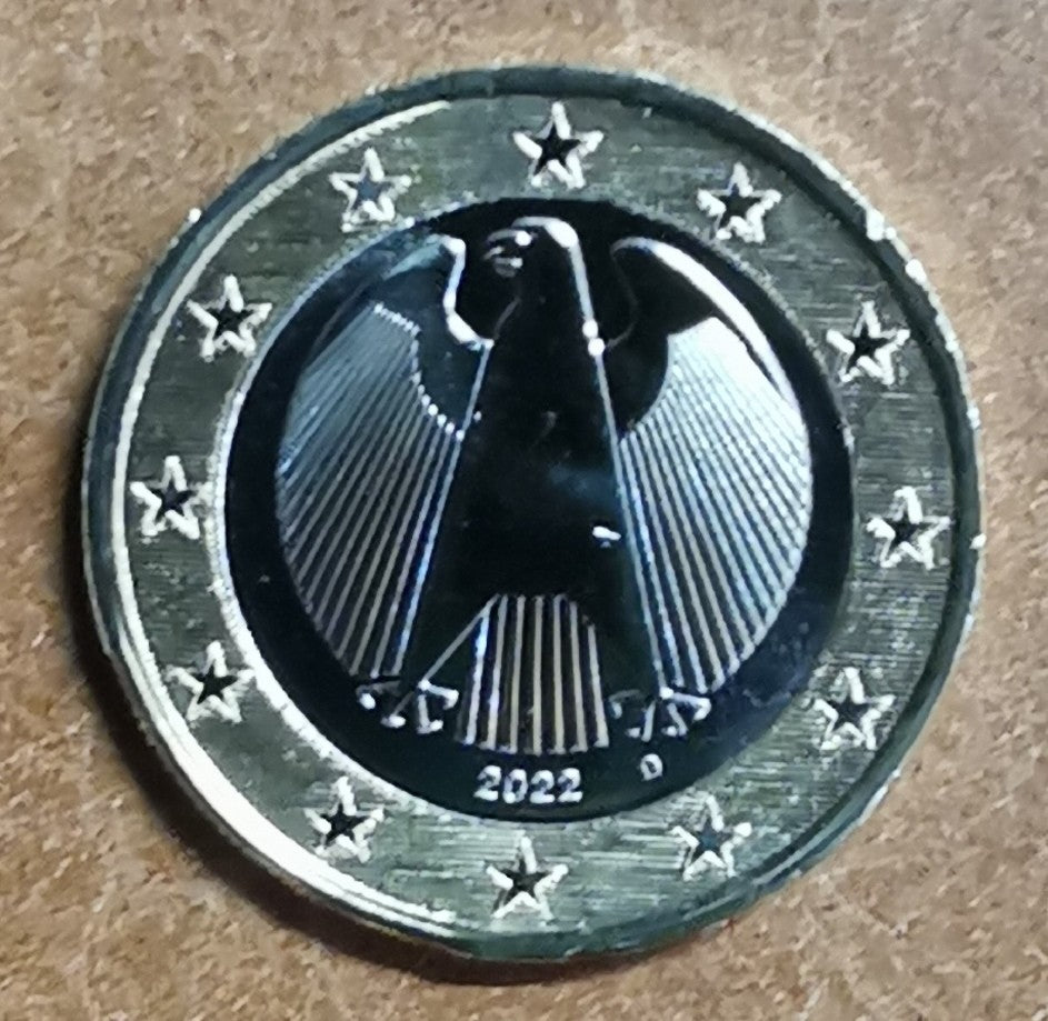 1 Euro Nemecko 2022 "D" (UNC)