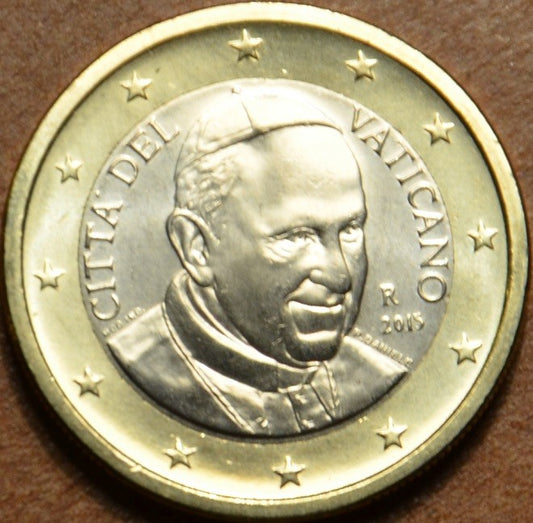 1 Euro Vatikán 2015 František (BU)