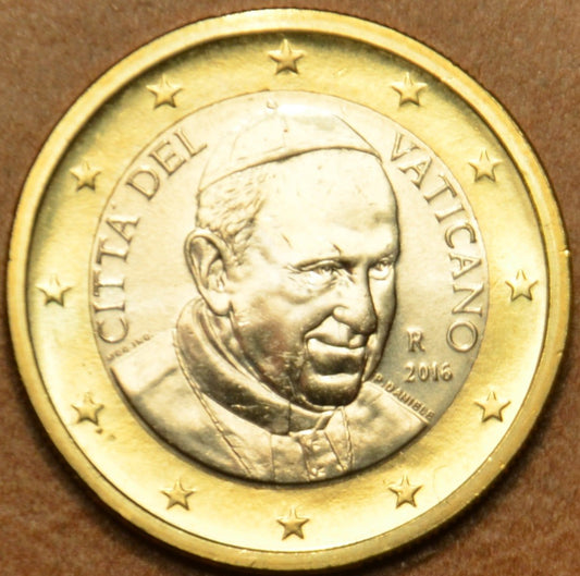 1 Euro Vatikán 2016 František (BU)