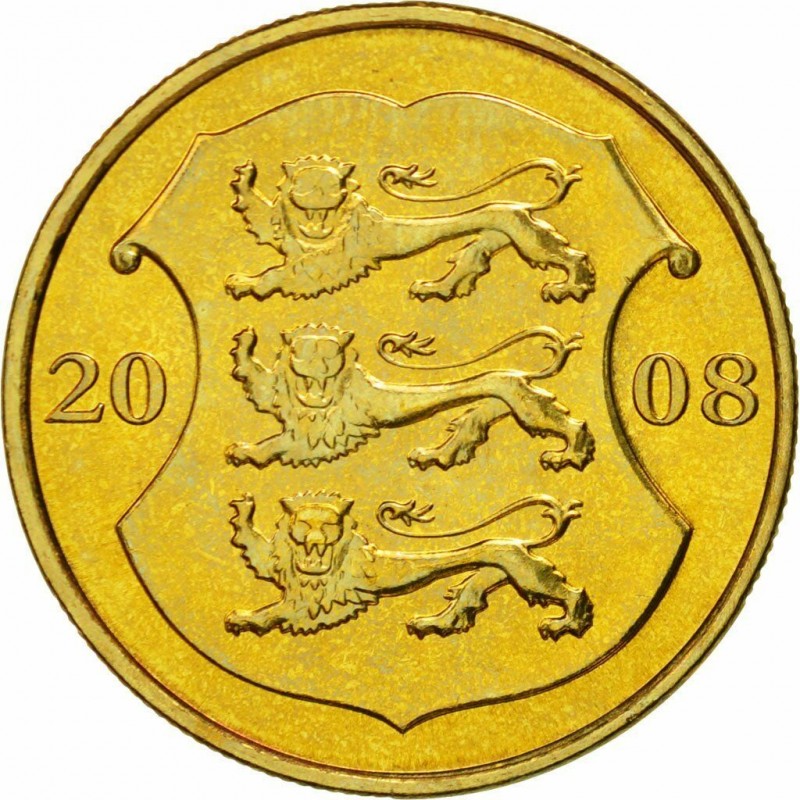 1 krooni Estónsko 2008 (UNC)