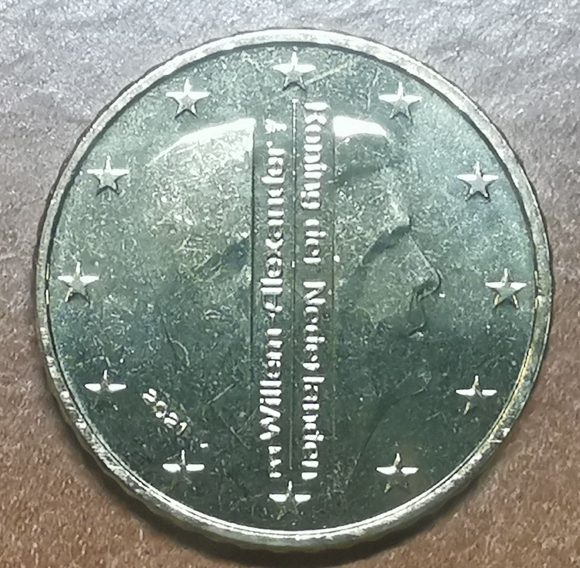 10 cent Holandsko 2021 - Kráľ Willem Alexander (UNC)