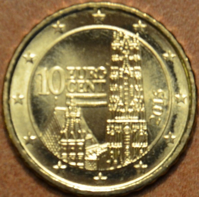 10 cent Rakúsko 2015 (UNC)