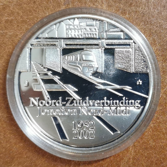 10 Euro Belgicko 2002 - Jonction Nord Midi (Proof)