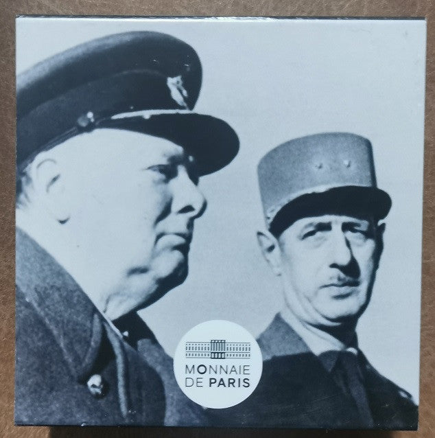 10 Euro Francúzsko 2021 - Charles de Gaulle a Winston Churchill (Proof)