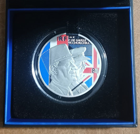 10 Euro Francúzsko 2021 - Charles de Gaulle a Winston Churchill (Proof)