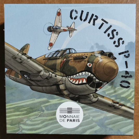 10 Euro Francúzsko 2023 - Curtiss P-40 (Proof)