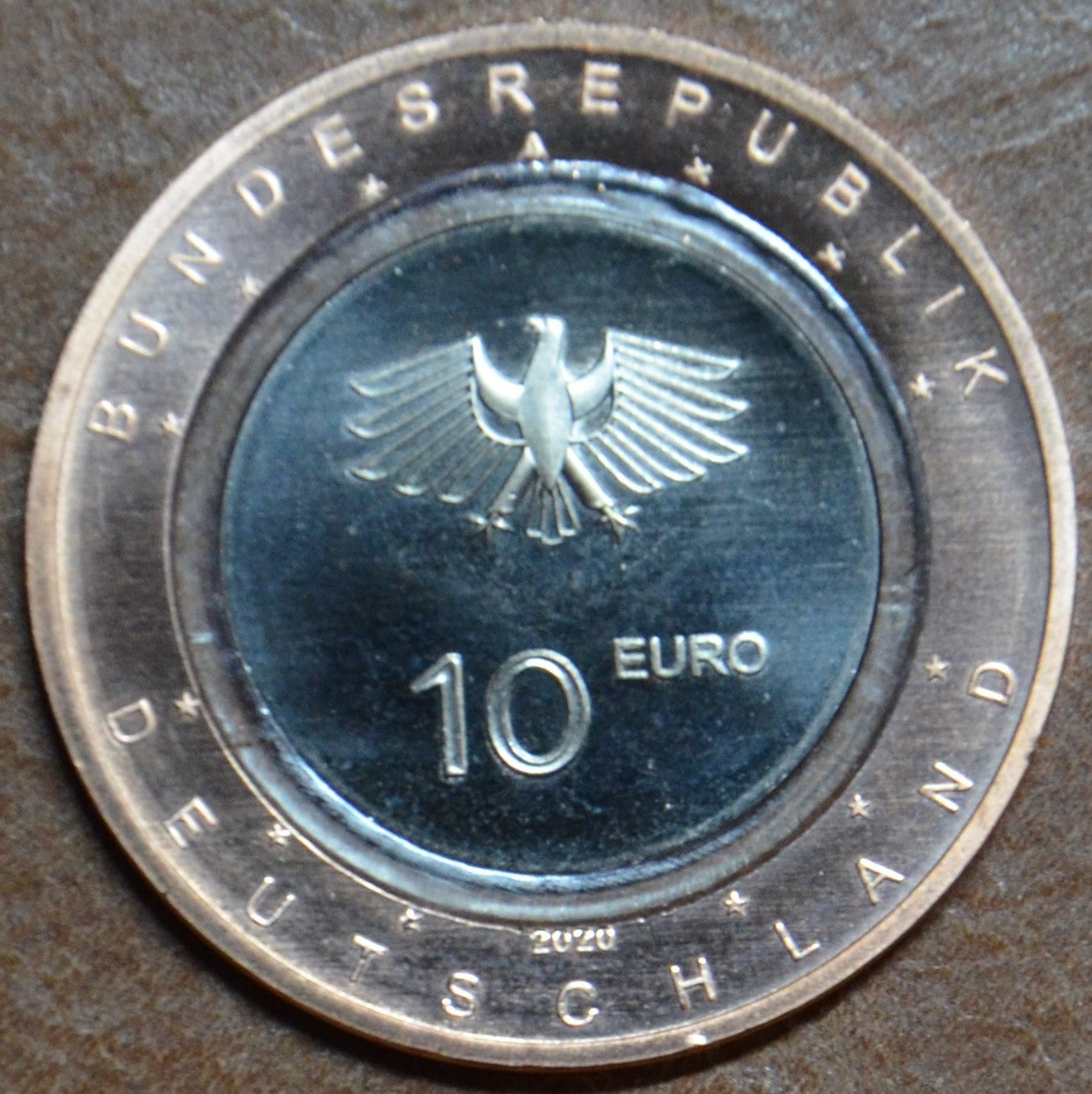 10 Euro Nemecko "A" 2020 Na zemi (UNC)