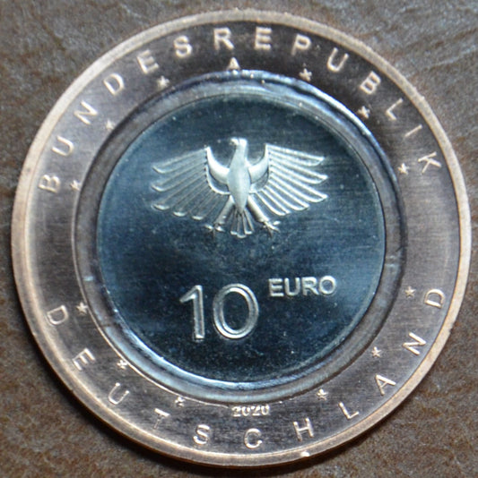 10 Euro Nemecko "A" 2020 Na zemi (UNC)