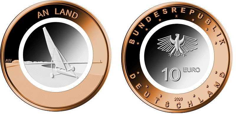 10 Euro Nemecko "ADFGJ" 2020 Na zemi (5x UNC)