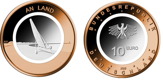 10 Euro Nemecko "ADFGJ" 2020 Na zemi (5x UNC)