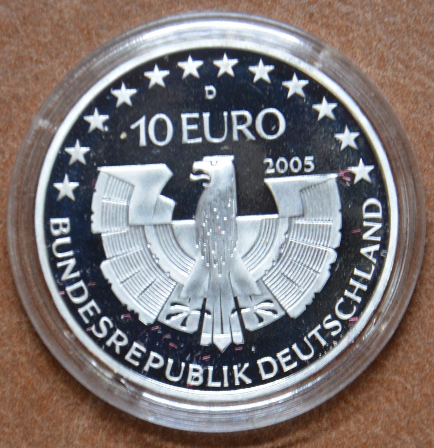 10 Euro Nemecko "D" 2005 - Bavorske lesy (Proof)