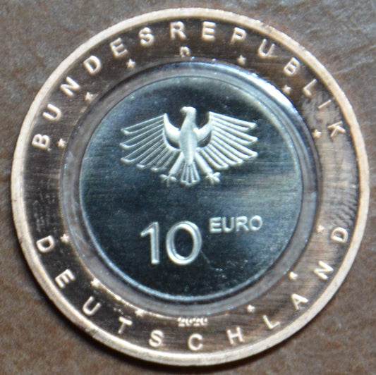 10 Euro Nemecko "D" 2020 Na zemi (UNC)