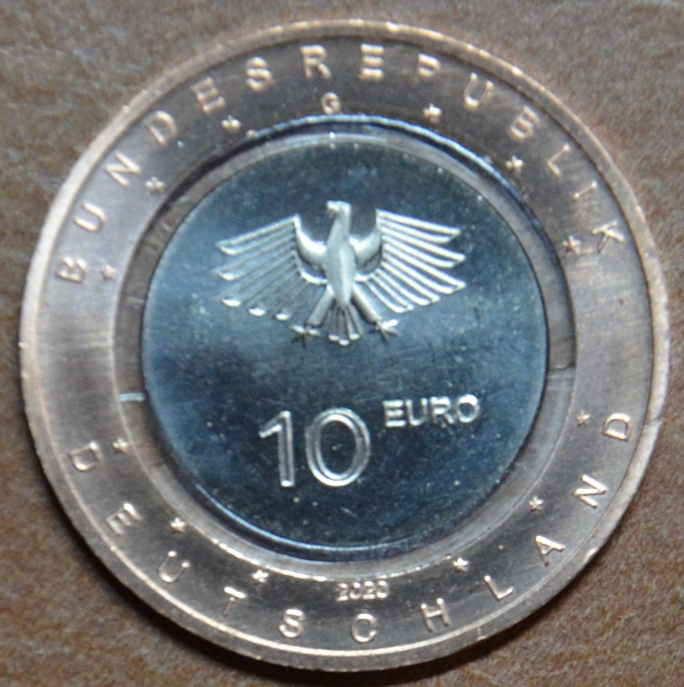 10 Euro Nemecko "G" 2020 Na zemi (UNC)