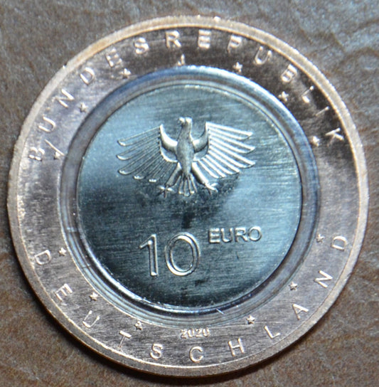 10 Euro Nemecko "J" 2020 Na zemi (UNC)