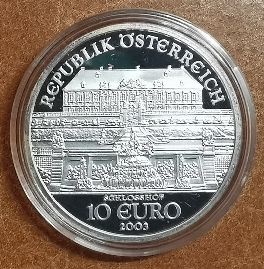 10 Euro Rakúsko 2003 SchlossHof (Proof)