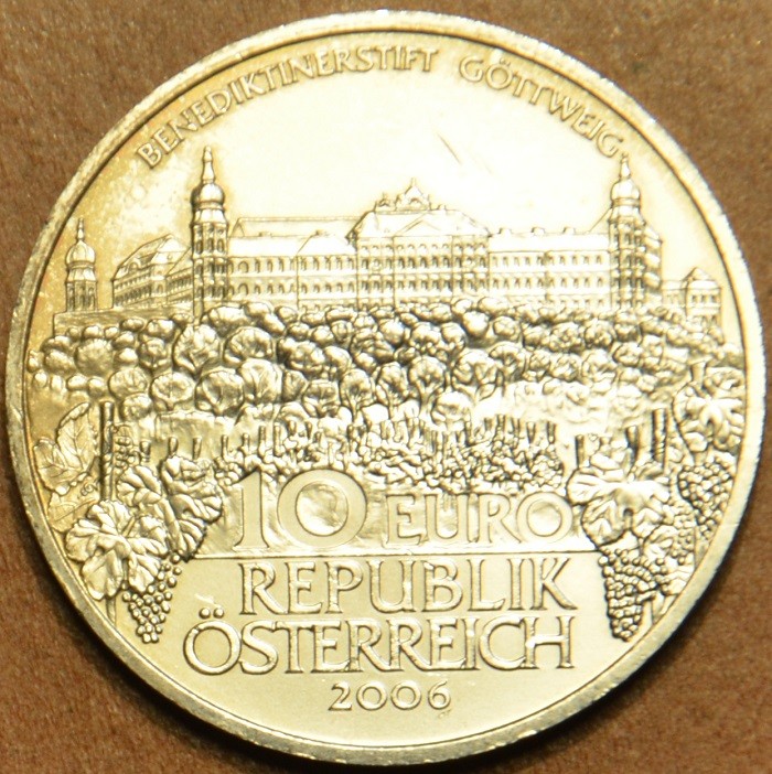 10 Euro Rakúsko 2006 Göttweig (UNC)
