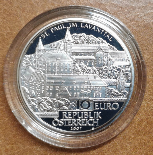 10 Euro Rakúsko 2007 Lavanttal (Proof)