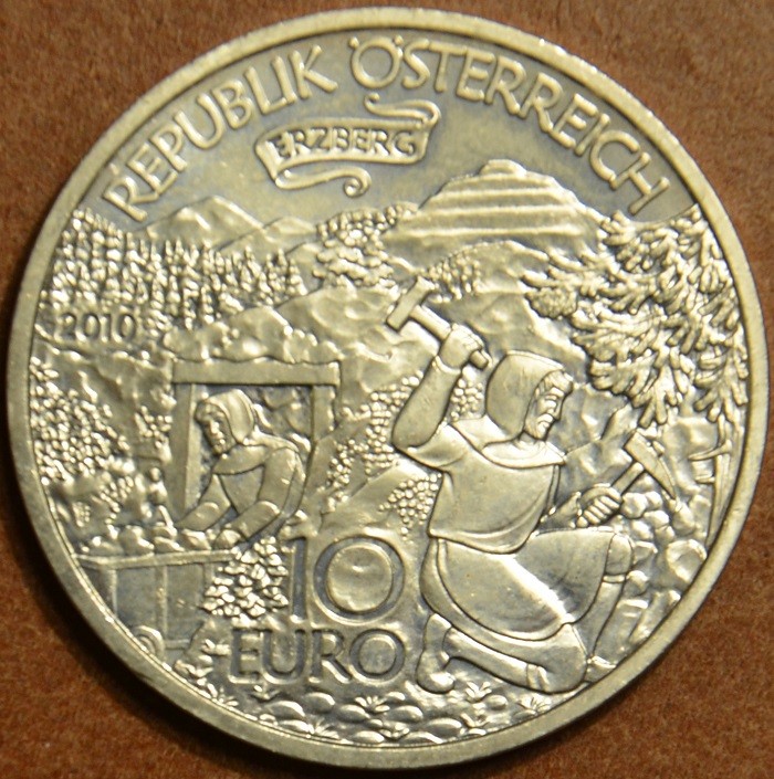 10 Euro Rakúsko 2010 Erzberg (UNC)
