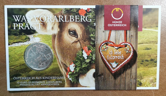 10 Euro Rakúsko 2013 Vorarlberg (BU)