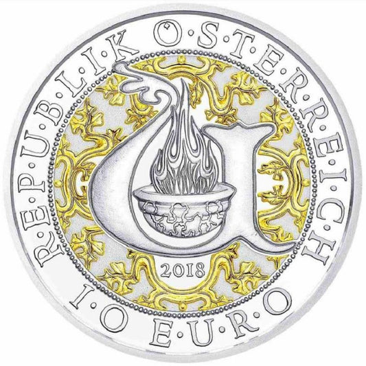 10 Euro Rakúsko 2018 - Uriel anjel svetla (Proof)