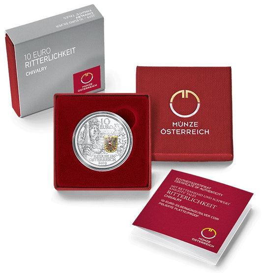 10 Euro Rakúsko 2019 - Príbehy rytierov (Proof)