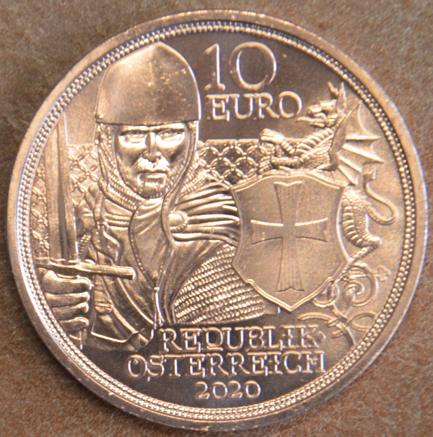 10 Euro Rakúsko 2020 - Príbehy rytierov III. (UNC)