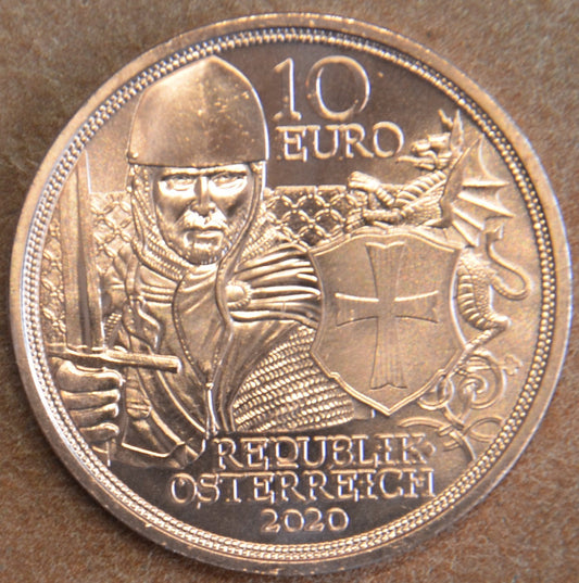 10 Euro Rakúsko 2020 - Príbehy rytierov III. (UNC)