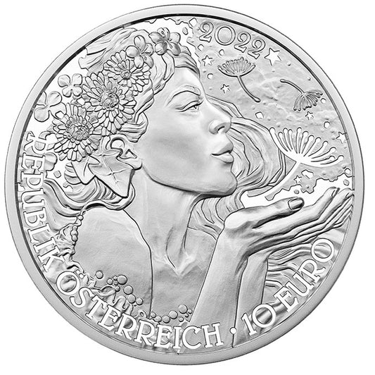 10 Euro Rakúsko 2022 - Púpavka (BU)
