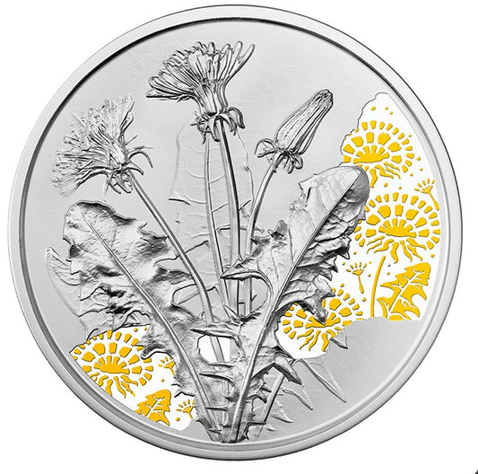 10 Euro Rakúsko 2022 - Púpavka (Proof)