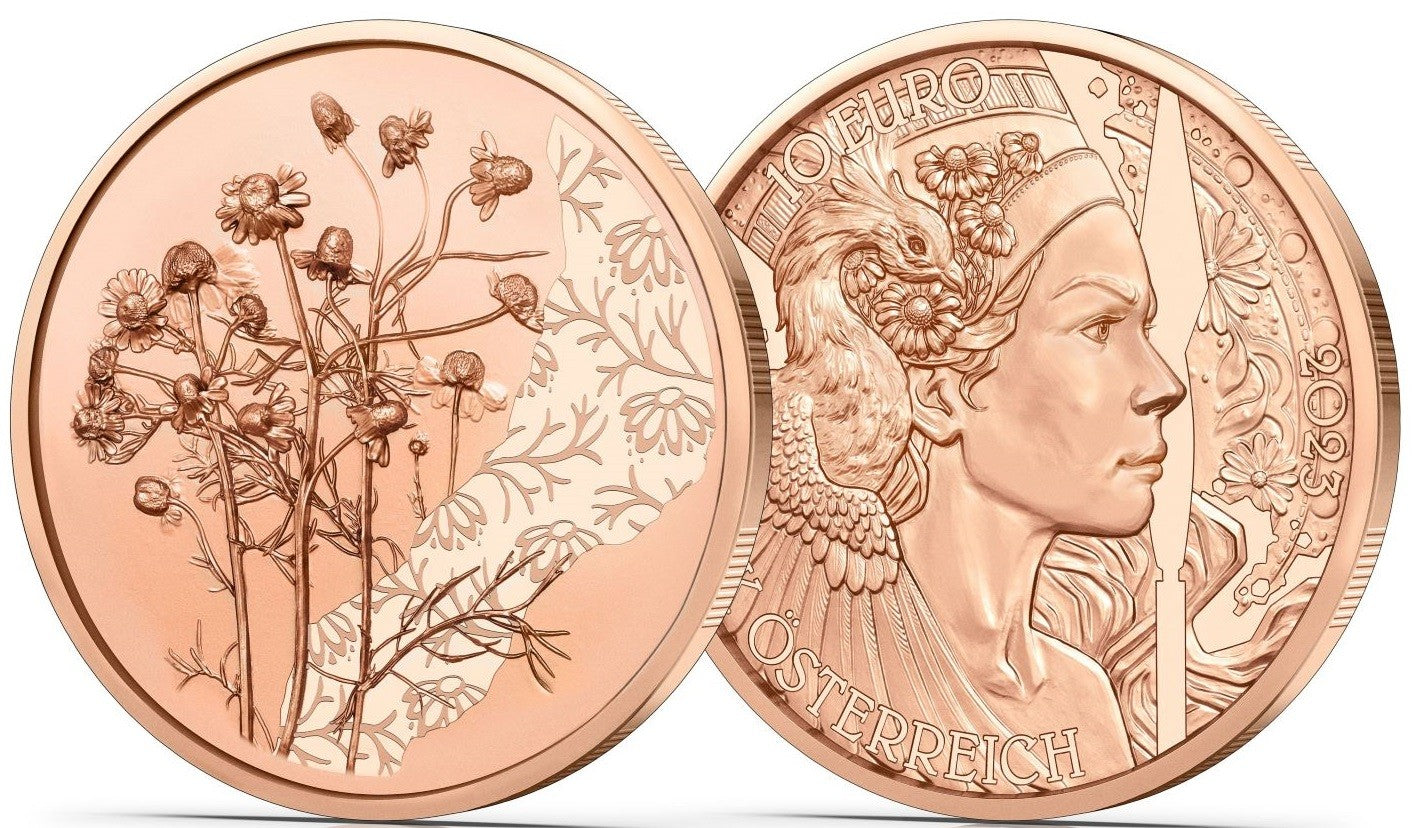 10 Euro Rakúsko 2023 - Rumanček kamilkový (UNC)