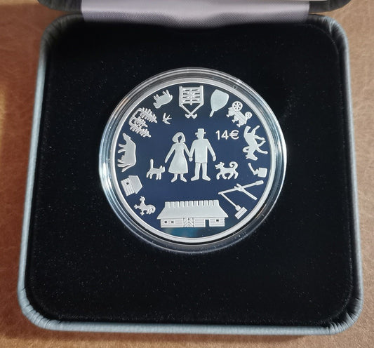 14 Euro Estónsko 2023 - Estónsky farmársky pár (Proof)