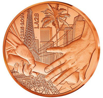 1/4 Euro Francúzsko 2024 - Los Angeles 2028 (UNC)