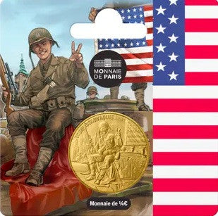 1/4 Euro Francúzsko 2025 - Americký vojak (UNC)