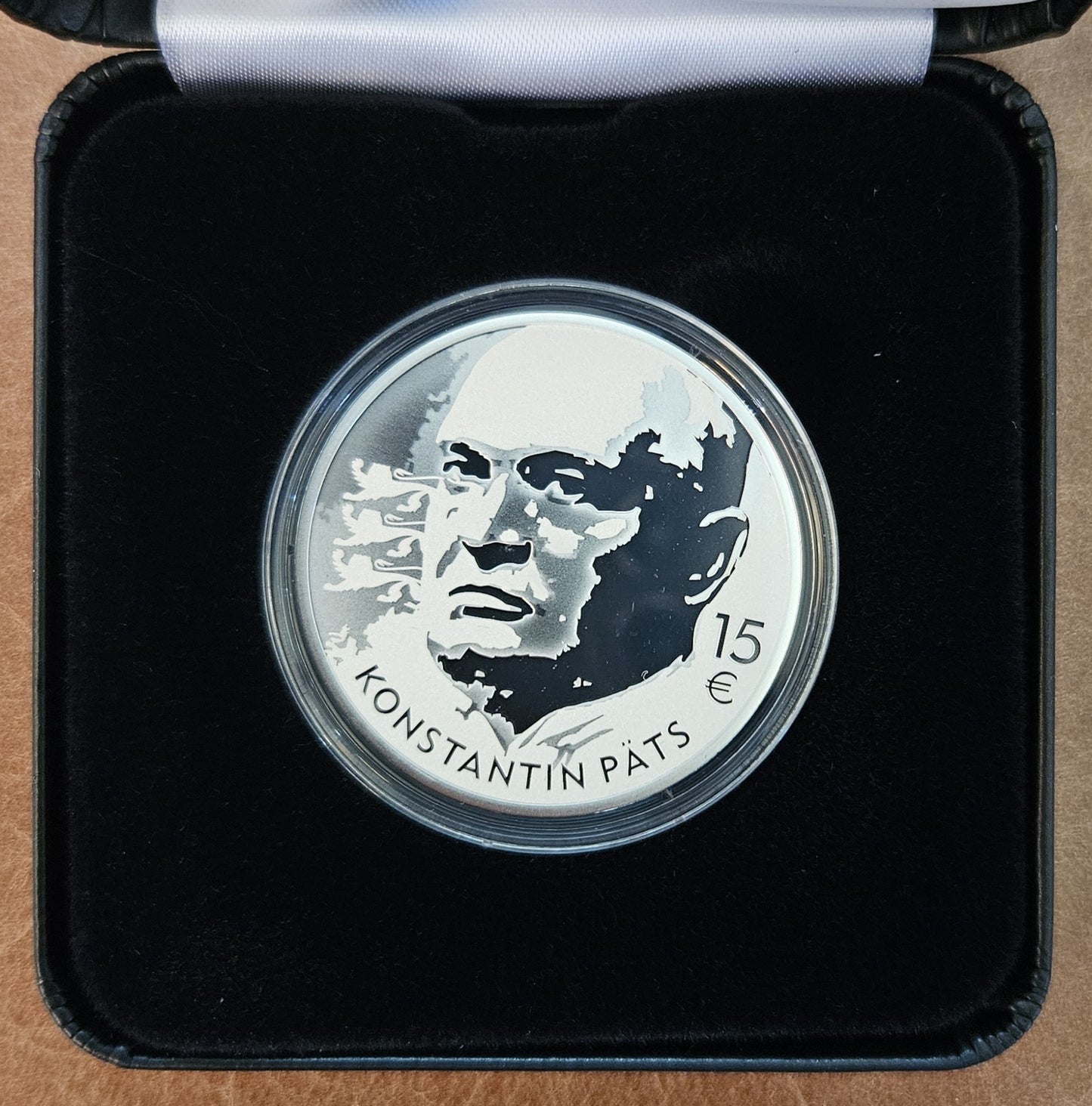 15 Euro Estónsko 2024 Konstantin Päts 150 (Proof)