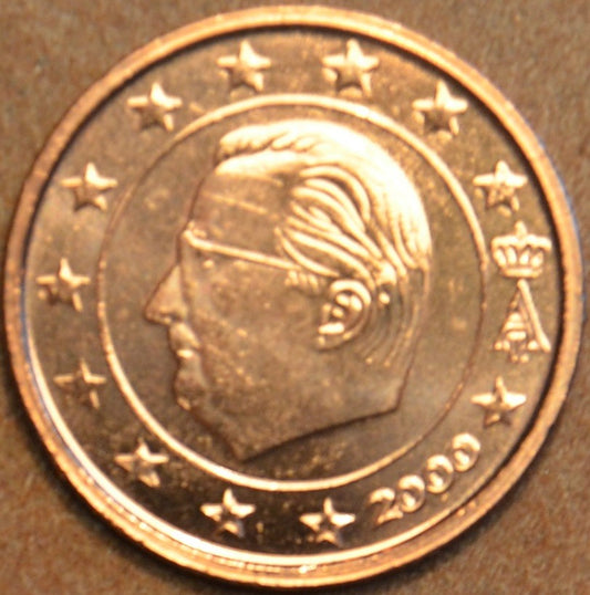 2 cent Belgicko 2000 (UNC)