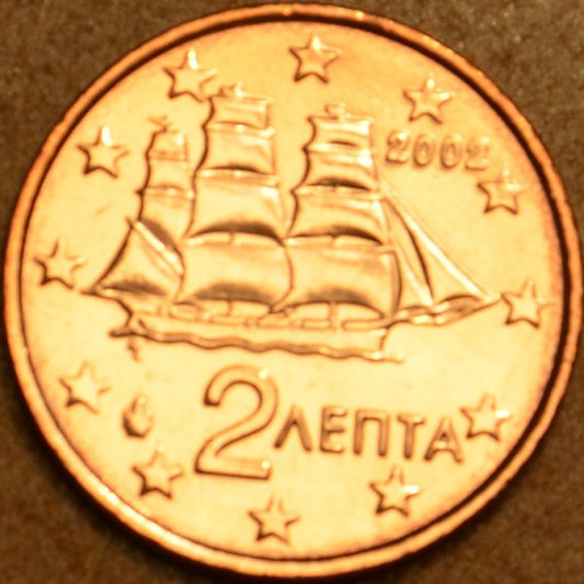 2 cent Grécko 2002 (UNC)