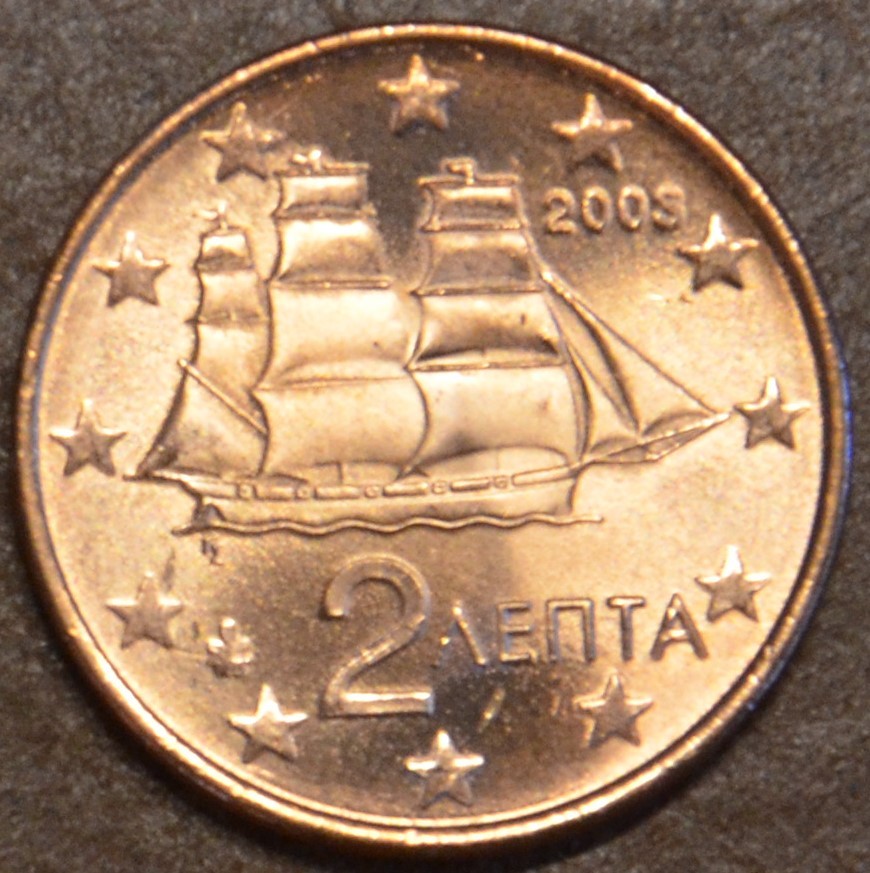 2 cent Grécko 2003 (UNC)