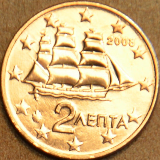 2 cent Grécko 2008 (UNC)