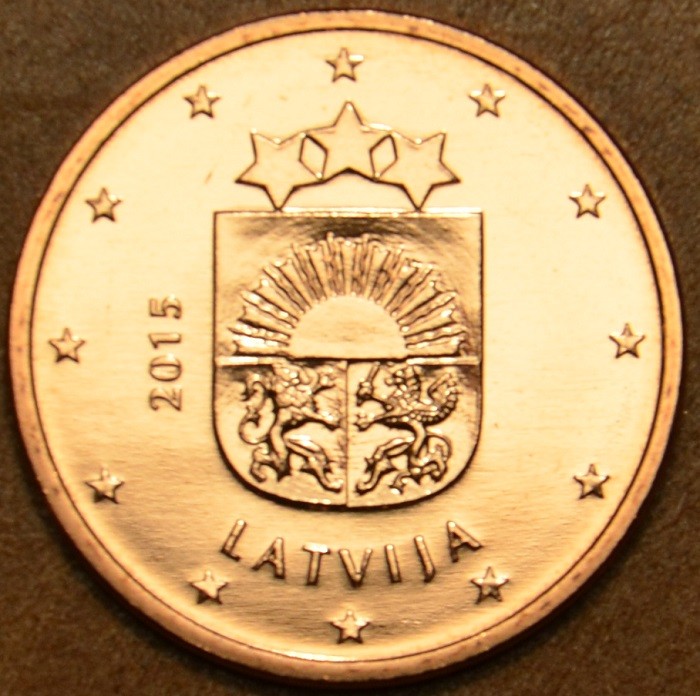 2 cent Lotyšsko 2015 (UNC)
