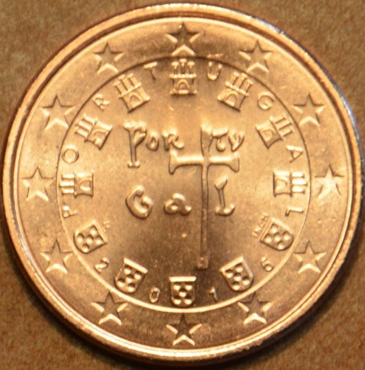 2 cent Portugalsko 2016 (UNC)