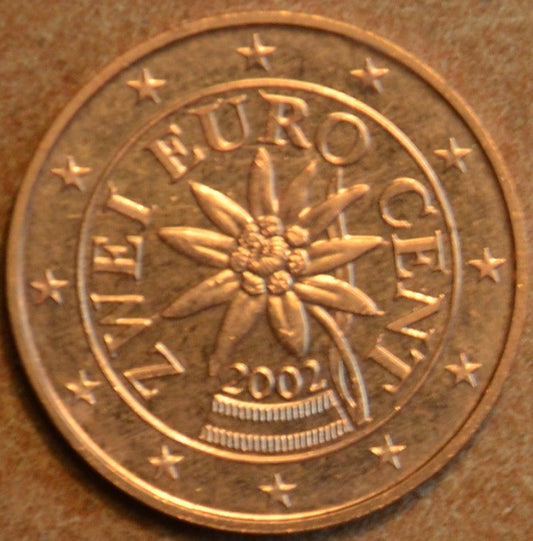 2 cent Rakúsko 2002 (UNC)