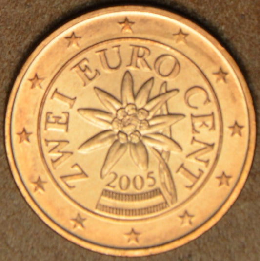 2 cent Rakúsko 2005 (UNC)