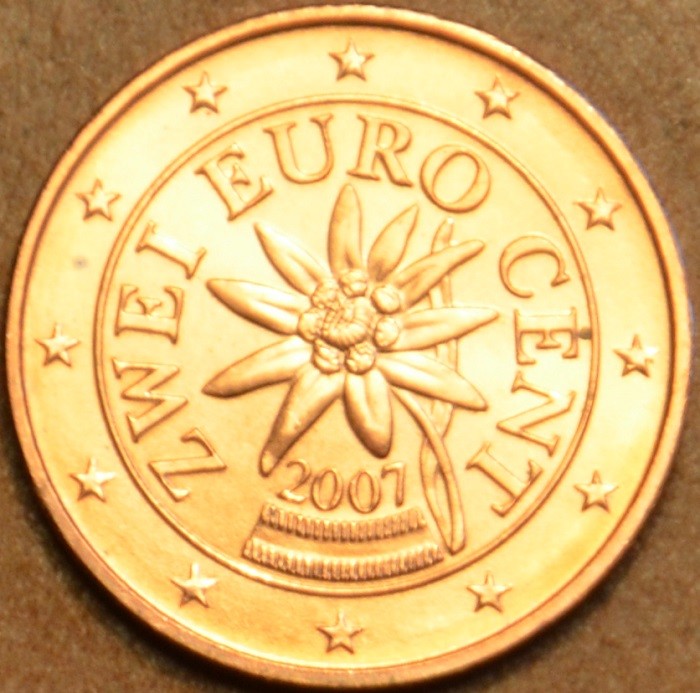 2 cent Rakúsko 2007 (UNC)