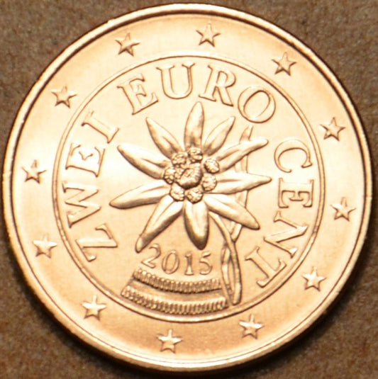 2 cent Rakúsko 2015 (UNC)