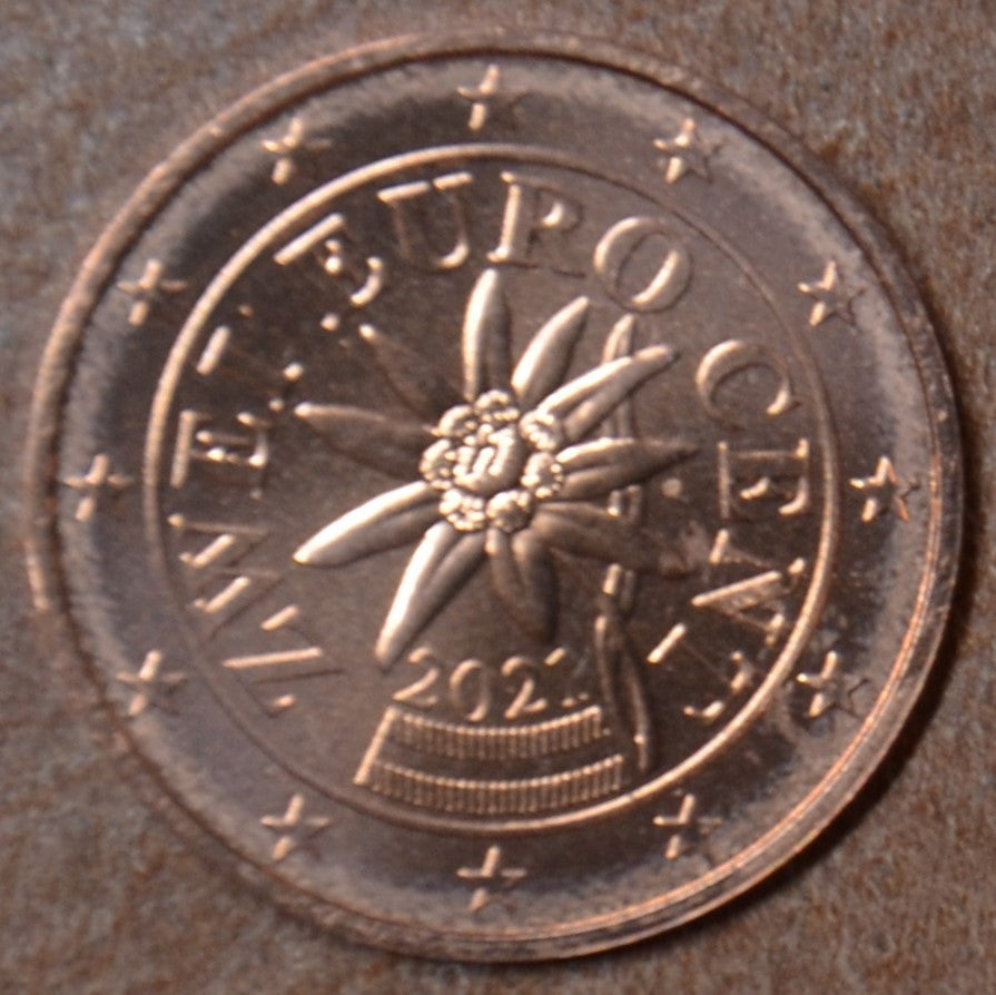 2 cent Rakúsko 2021 (UNC)