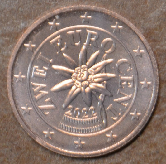 2 cent Rakúsko 2022 (UNC)