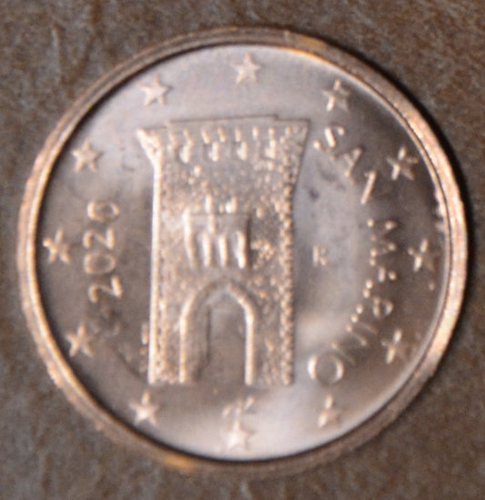 2 cent San Marino 2020 - Nový design (UNC)