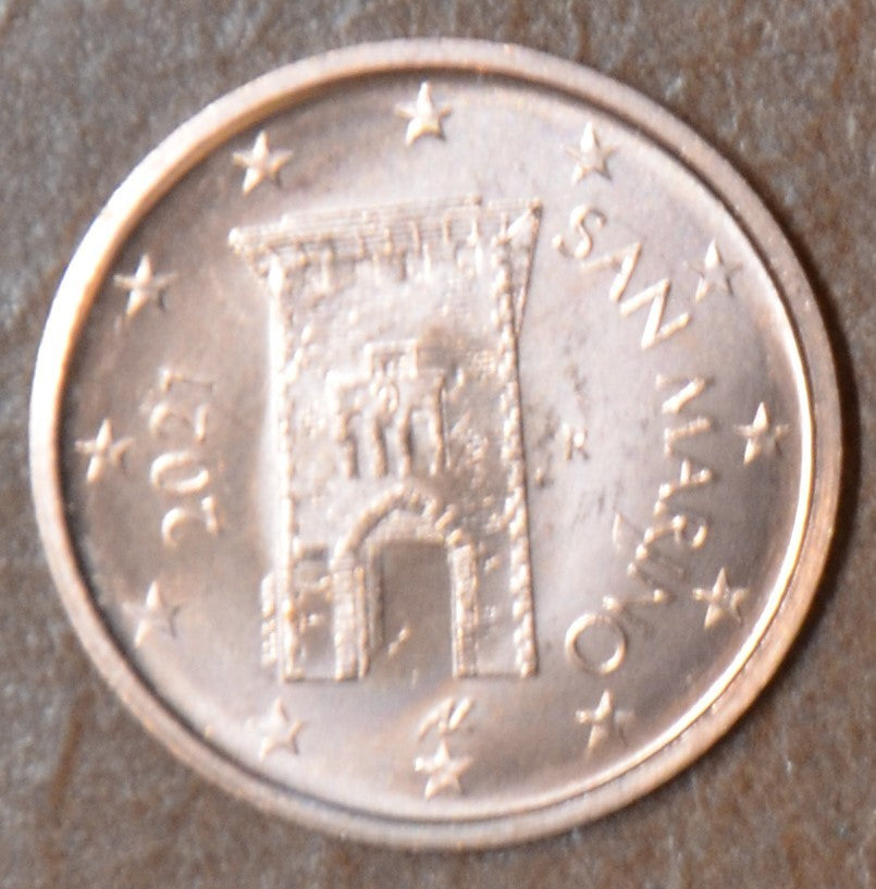 2 cent San Marino 2021 - Nový design (UNC)