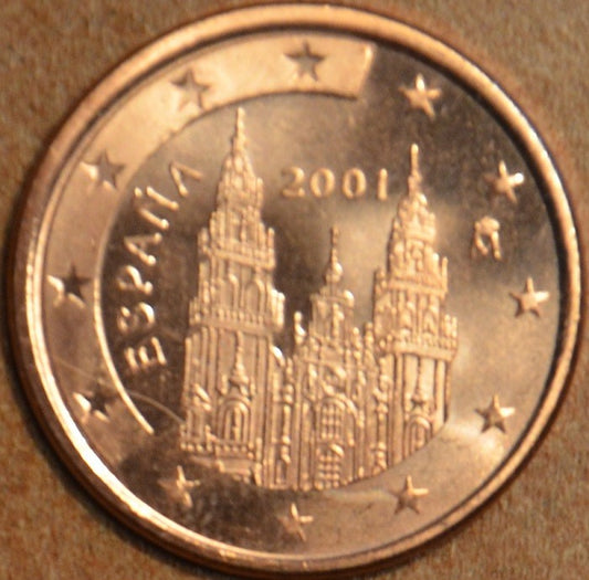2 cent Španielsko 2001 (UNC)