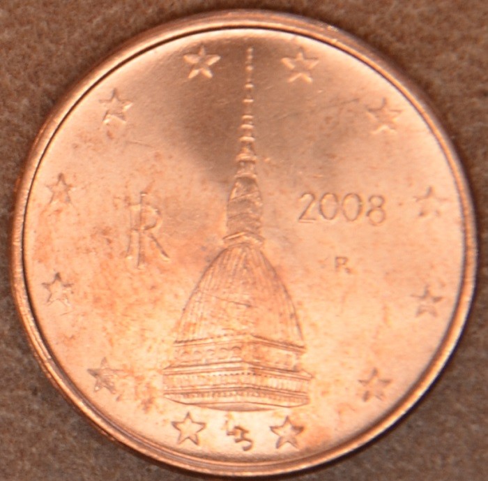 2 cent Taliansko 2008 (UNC)
